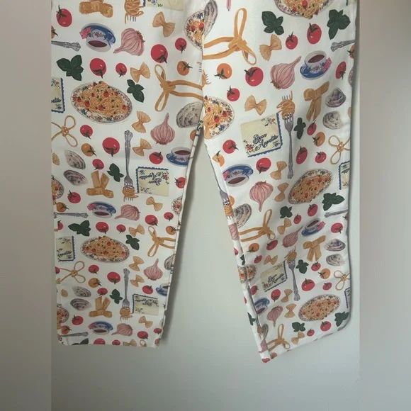 Lisa Says Gah Pasta Buon Appetito White Jean Pants - Picture 4 of 5
